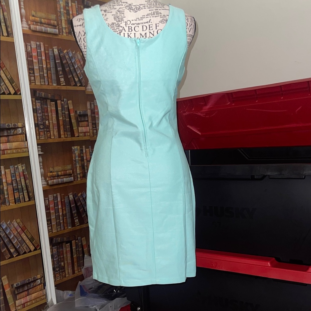 Deb Light Blue Sequin Mini Dress NWOT - Picture 2 of 4